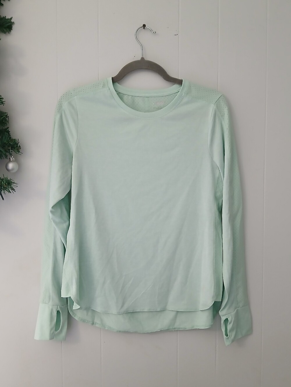Avia Mint Green Long Sleeve Performance Top - Picture 3 of 5